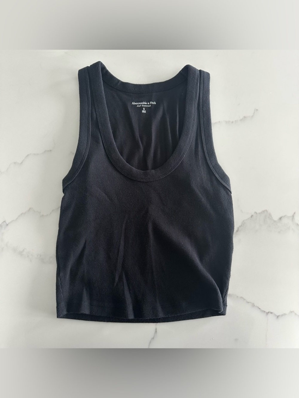 Abercrombie & Fitch Black Scoop Neck Tank Top - Size S